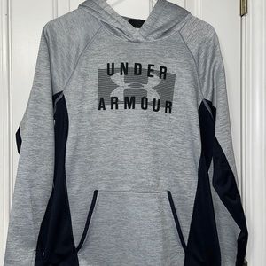Grey Under Armour Hoodie, size Med.